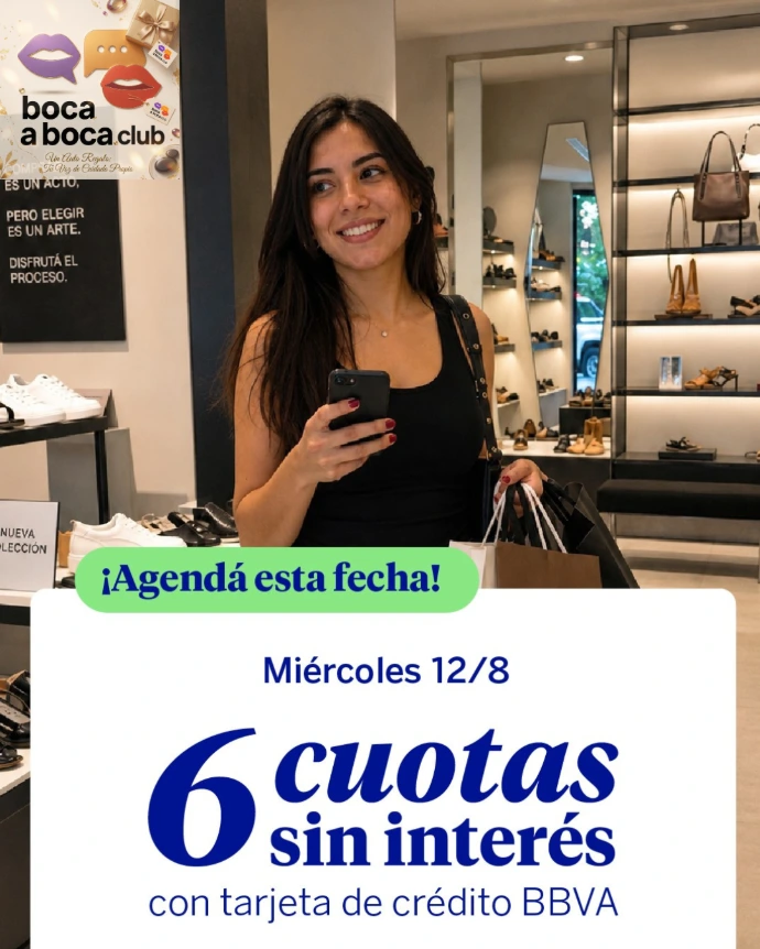 Promoción 6 cuotas sin interés en productos seleccionados