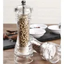 Molinillo Pimentero Salero de Acrílico Transparente 15 cm Alto